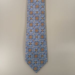 Jos. A. Bank Blue and Orange Geometric Tie